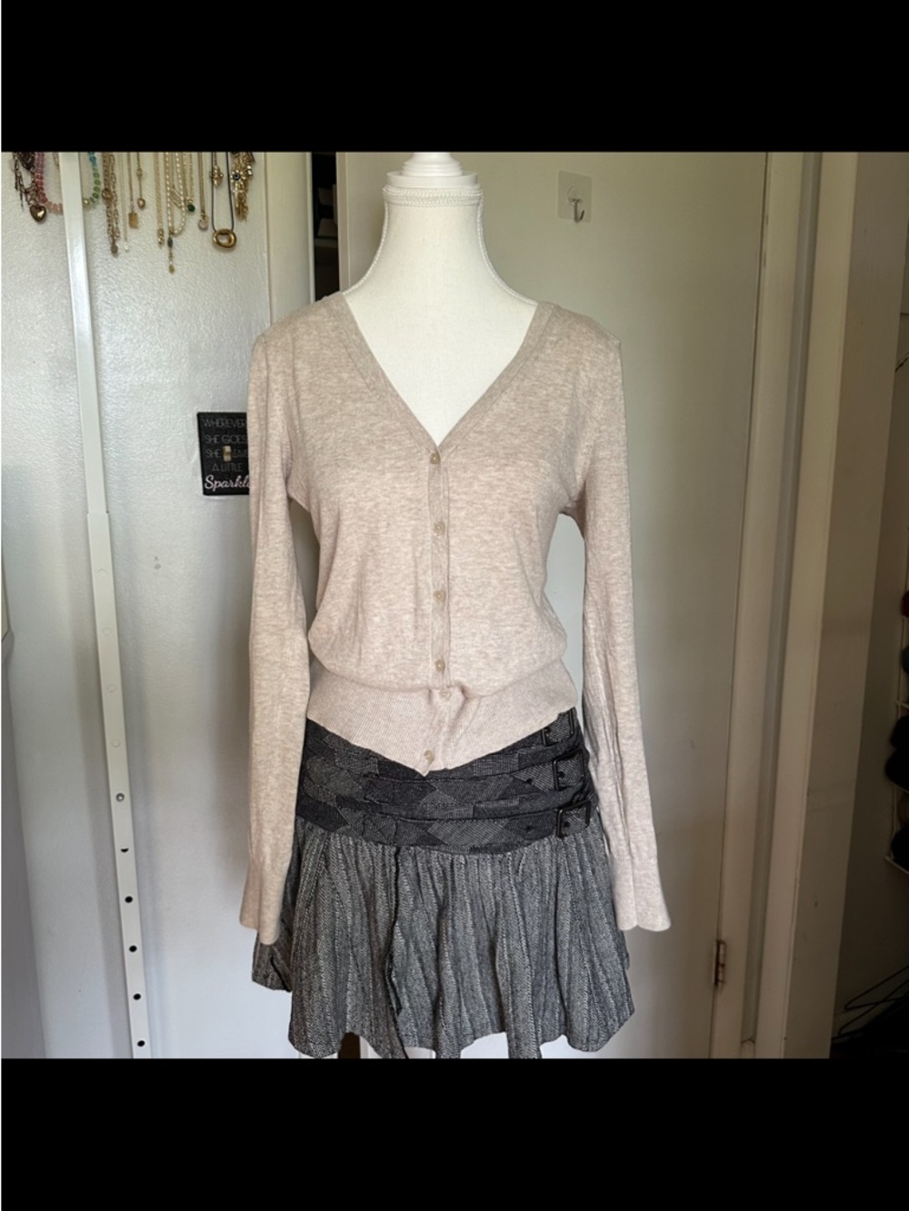 Ann Taylor loft beige cardigan